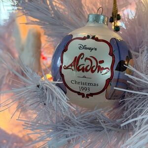 Disney Aladdin Christmas Ornament - White and Purple
